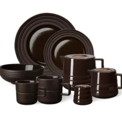 Lines mugg 50 cl 2-pack, Brun