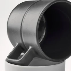 Lines mugg 30 cl 2-pack, Mörkgrå
