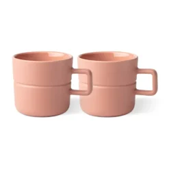 Lines mugg 30 cl 2-pack, Rosa