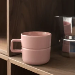 Lines mugg 30 cl 2-pack, Rosa