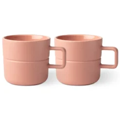 Lines mugg 50 cl 2-pack, Rosa