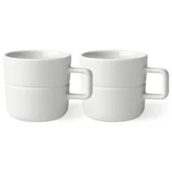 Lines mugg 50 cl 2-pack, Vit