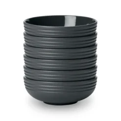Lines skål Ø16 cm 6-pack, Mörkgrå