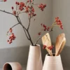 Lines vas 18 cm, Beige