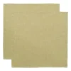 Linne servett 45x45 cm 2-pack, Ljus Oliv