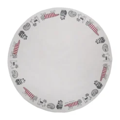 Lisa Larson julgransmatta Ø105,6 cm, Beige