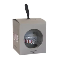 Lisa Larson Mikey julgranskula, Silver-red-white