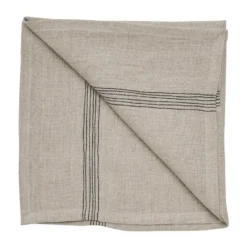 Livia linneservett 45x45 cm, Beige
