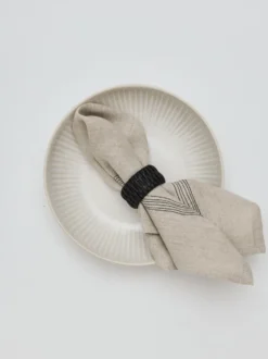 Livia linneservett 45x45 cm, Beige