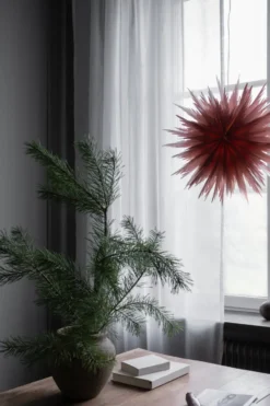 Liz adventsstjärna Ø50 cm, Red ochre