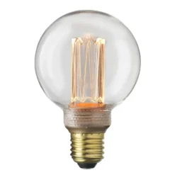 Ljuskälla E27 Laser LED filament glob, Klar