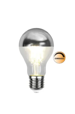 Ljuskälla LED 352-94 toppförspeglad dimbar E27, Silver