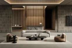 Lobby matta med langett, Off-white, 300x400 cm