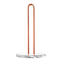 Loop hushållspappershållare 26 cm, Klar-amber