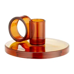 Loop ljusstake Ø11 cm, Amber
