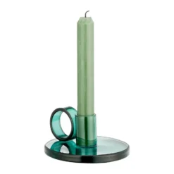 Loop ljusstake Ø11 cm, Teal