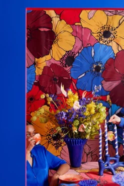 Lori skål S Ø14 cm, Blue-beige