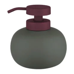 Lotus play tvålpump låg, inkl 2 pumphuvuden, Dark olive