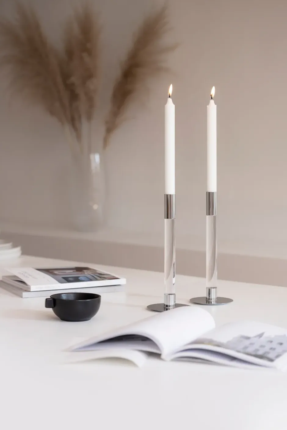 Lumiere ljusstake 26,5 cm 2-pack, Klar