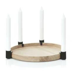 Luna maxi ljusstake, Ek-svart