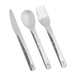 Lupo Pippi barnbestick 9 delar, Silver