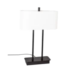 Luton bordslampa, svart/vit