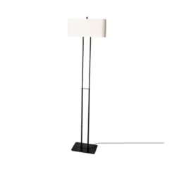 Luton golvlampa, svart/vit