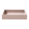 Lux lackad dekorationsbricka 19x19x3,5 cm, Powder rose