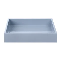 Lux lackad dekorationsbricka 19x19x3,5 cm, Powder blue