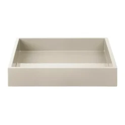 Lux lackad dekorationsbricka 19x19x3,5 cm, Latte