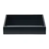 Lux lackad dekorationsbricka 19x19x3,5 cm, Black