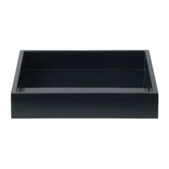 Lux lackad dekorationsbricka 19x19x3,5 cm, Black