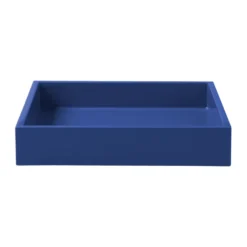 Lux lackad dekorationsbricka 19x19x3,5 cm, Ultramarin