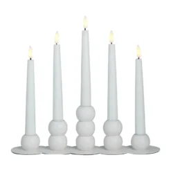 Lykke kombinerbar ljusstake inkl. 5 st LED-ljus, White