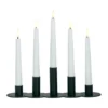 Lykke kombinerbar ljusstake inkl. 5 st LED-ljus, Black