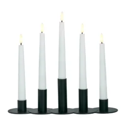 Lykke kombinerbar ljusstake inkl. 5 st LED-ljus, Black
