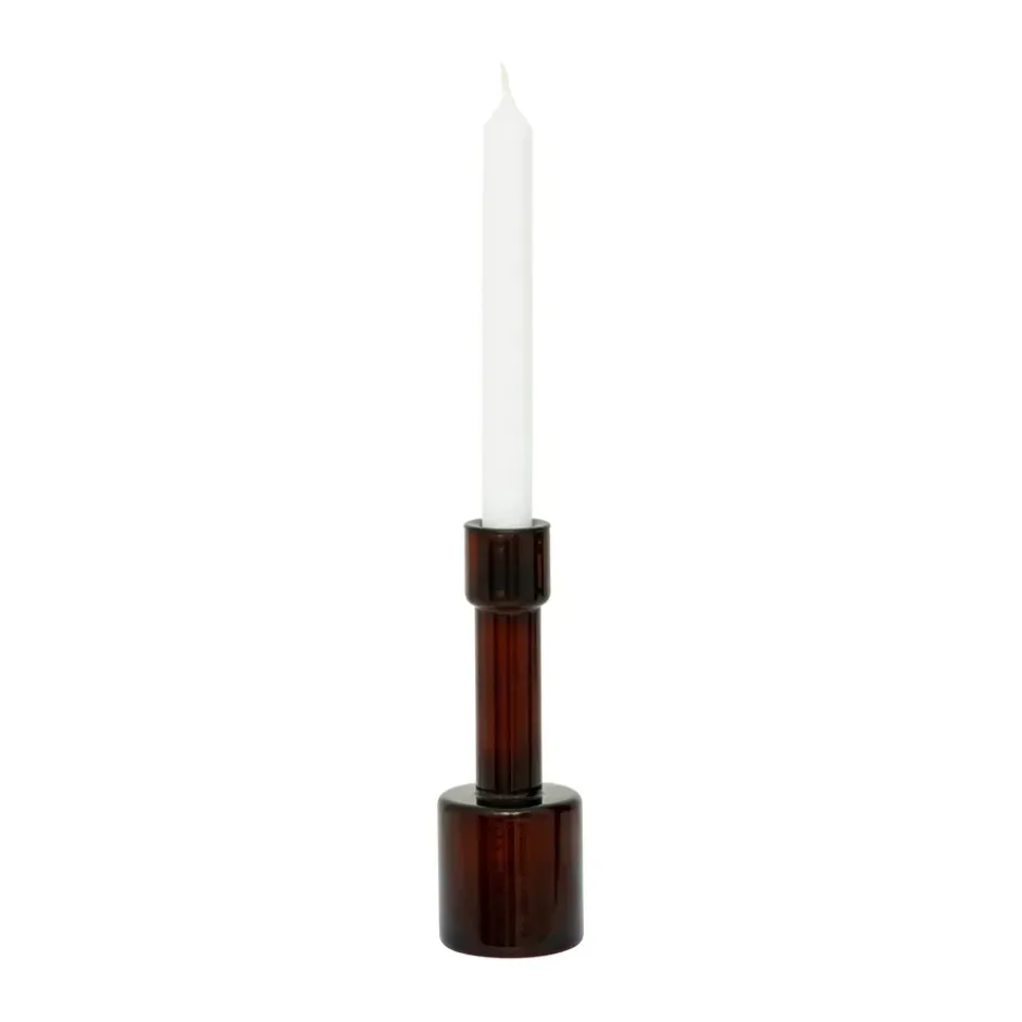 Lyla B ljusstake 19 cm, Brown