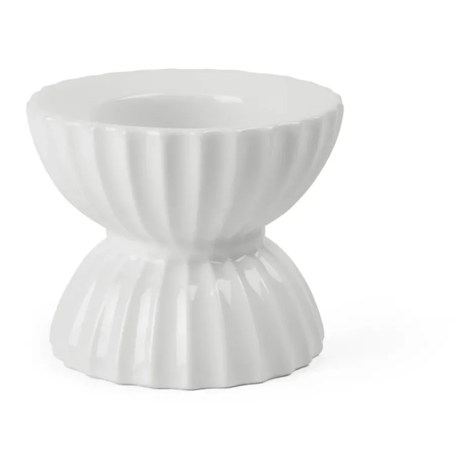 Lyngby Tura värmeljusstake Ø8 cm, Vit