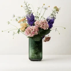 Lyngby vas glas Copenhagen green, 31 cm
