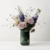 Lyngby vas glas grön, 20 cm