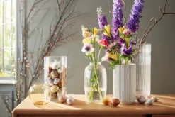 Lyngby vas glas klar, 38 cm