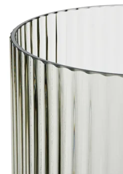 Lyngby vas glas smoke, 31 cm