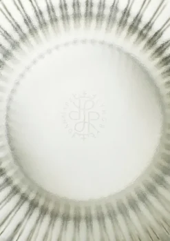 Lyngby vas glas smoke, 31 cm