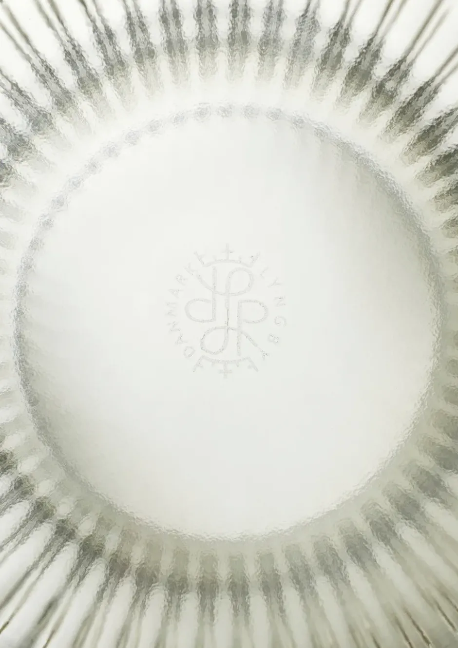 Lyngby vas glas smoke, 31 cm