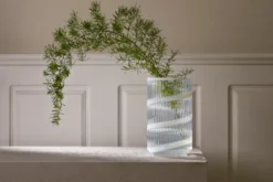 Lyngby Vas, White swirl, 20,5 cm