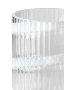 Lyngby Vas, White swirl, 25 cm