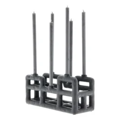 Lyst ljusstake 6 ljus, Svart