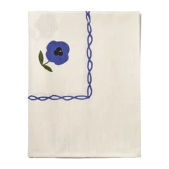 Madelen Möllard Pansy bordsduk, Blue, 350x150 cm