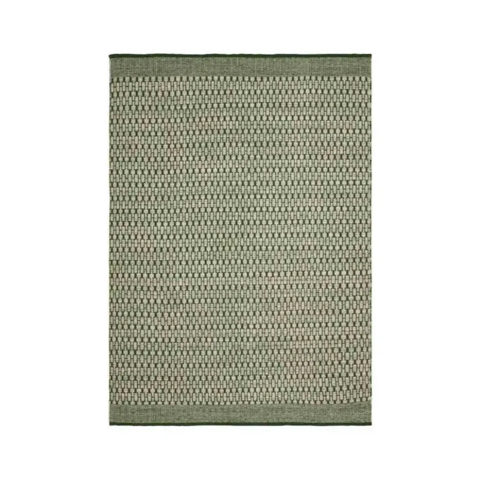 Mahi matta, green/off white, 170x240 cm