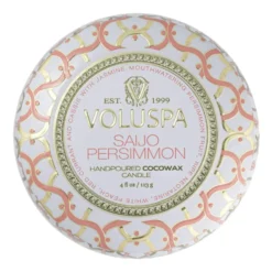 Maison Blanc Mini Tin doftljus 25 timmar, Saijo Persimmon